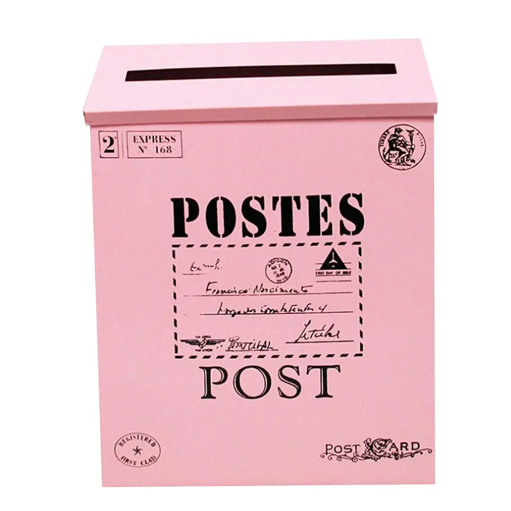 Vintage Wall Mounted Mailbox Newspaper Letter Box Post Garden Decor Box Waterproof Creative Pastoral Style Mail