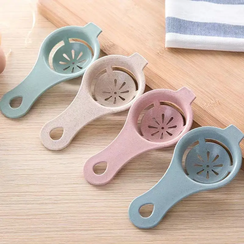 Eggshell Separator Egg Separator Egg White Yolk Separator Holder Kitchen Cake Tools Clear Liquid Filter Gadget Dinner Cooking Sieve Divider Portable Storage