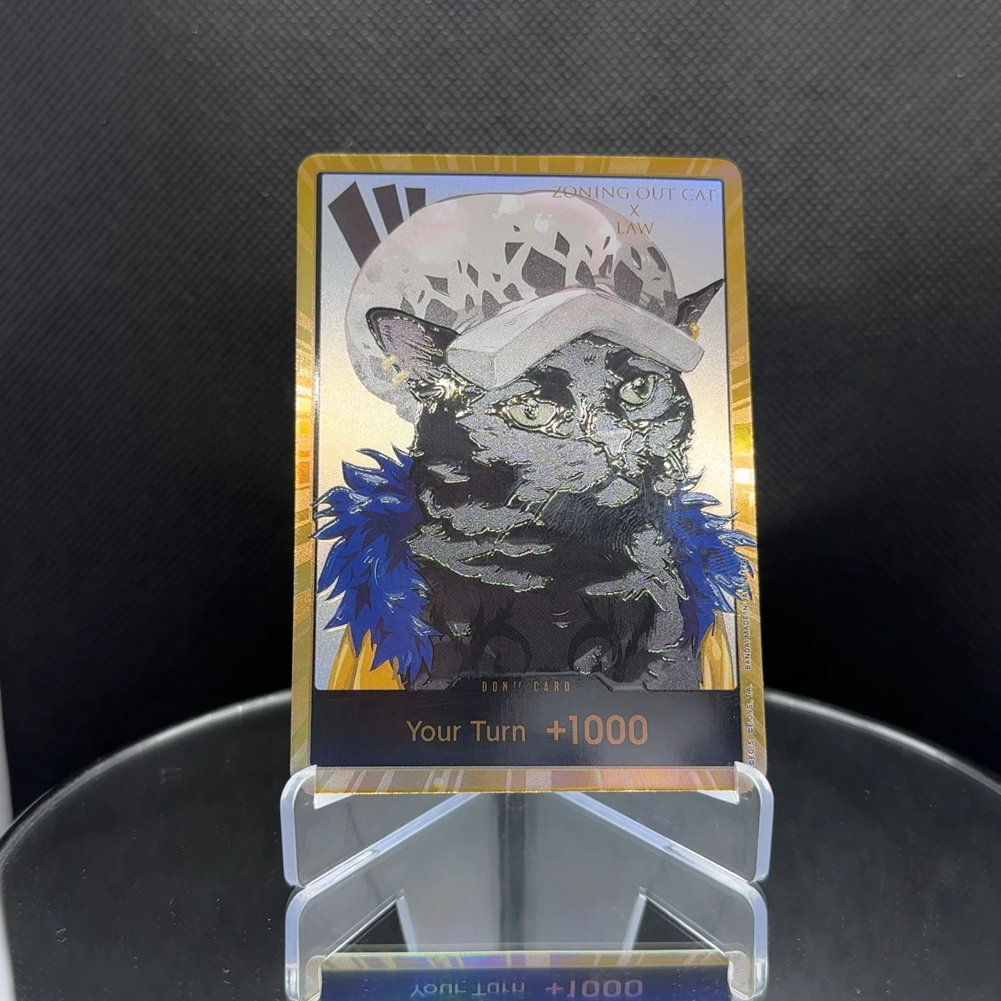 One Piece OPCG Englisch Golden Holographic 3D Textured DON Karte Catified Ruffy Zoro Sanji Robin DON Karte Anime Sammelkarten – Detail 10