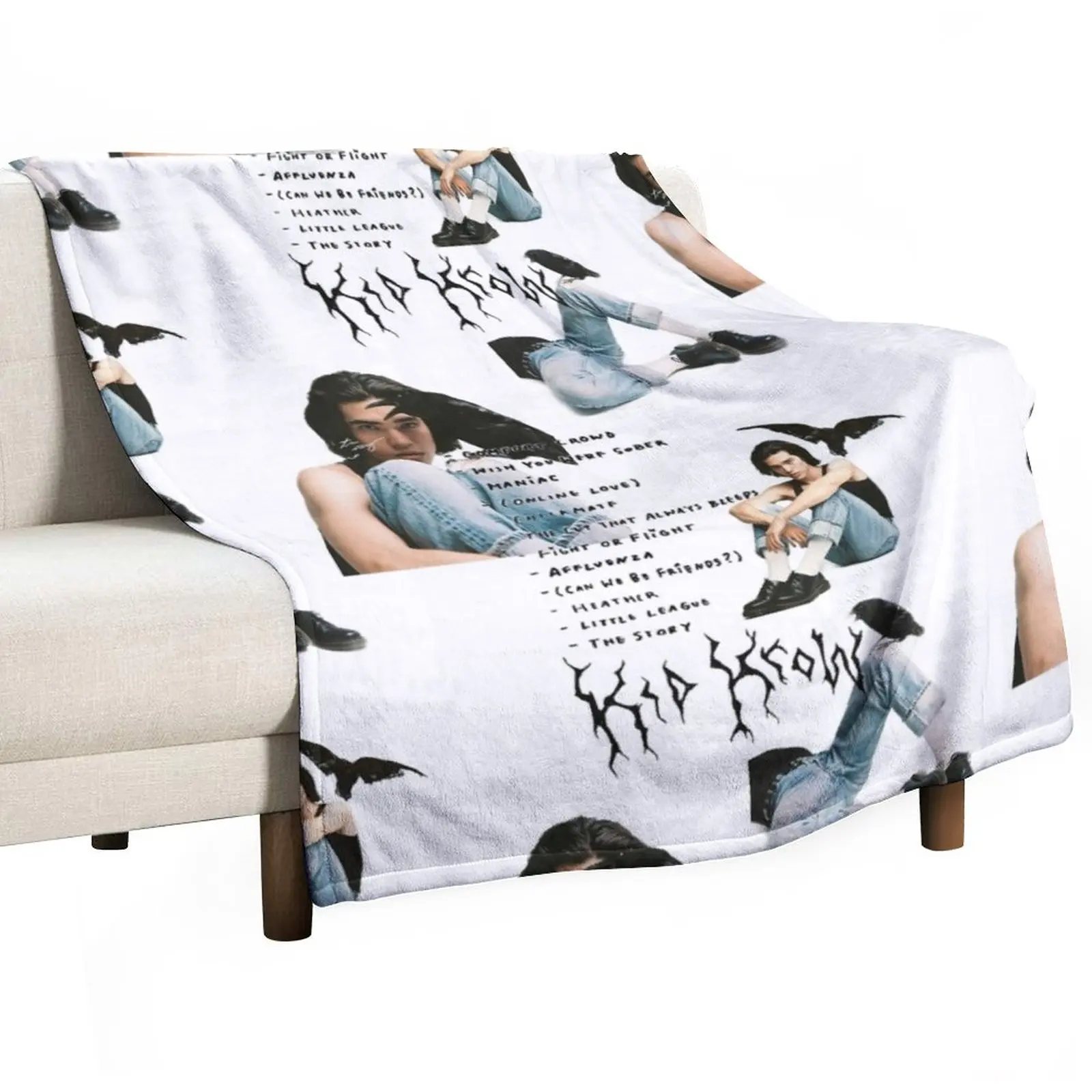 

Kid Krow Conan Gray Throw Blanket Decorative Throw Blanket Vintage Blanket