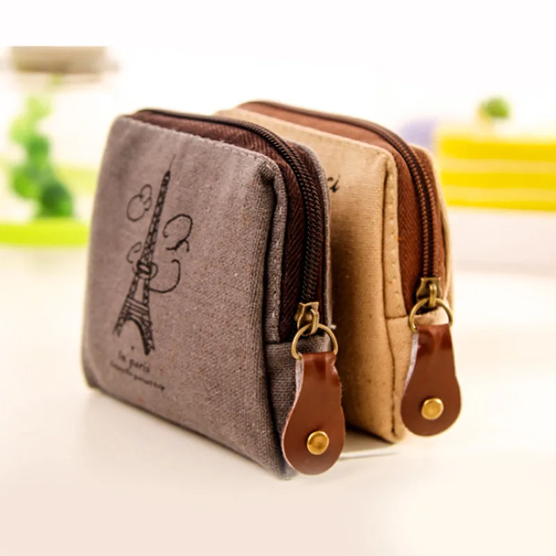 Vintage Classic Women Man Canvas Coin Purse Zip Wallet Small Bag Case Pouch Holder Retro Money Bags Gift Key Storage Purse coin purse coin wallet change bag women wallet key case