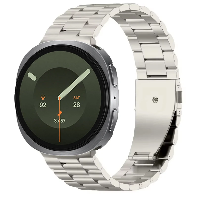 Premium Stainless Steel Watch Band - Elegant Metal Bracelet Strap