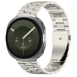 Premium Stainless Steel Watch Band - Elegant Metal Bracelet Strap - Galaxy 8 40mm 44mm (Titanium Color)