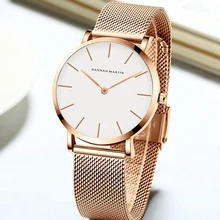 Women Watch Top Brand Dropshipping Japan Quartz Movement 36mm Rose Gold Waterproof Fashionable Nordic Minimalist Ladies Watches