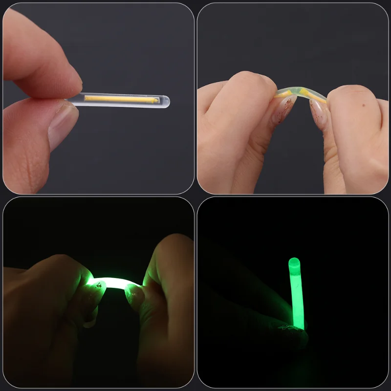 Fishing Light Stick 2.2-4.5mm Fireflies Fluorescent Night Float Rod 50/100pcs Fishing Accessories