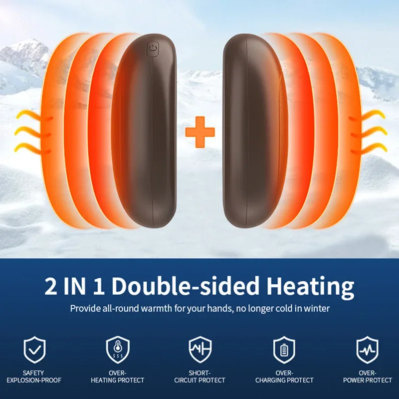 Xiaomi Hand Warmer 50000mAh Large Capacity Portable Hand Warmer USB Charging Two-piece Set Magnetic Warming Supplies portable hand warmer