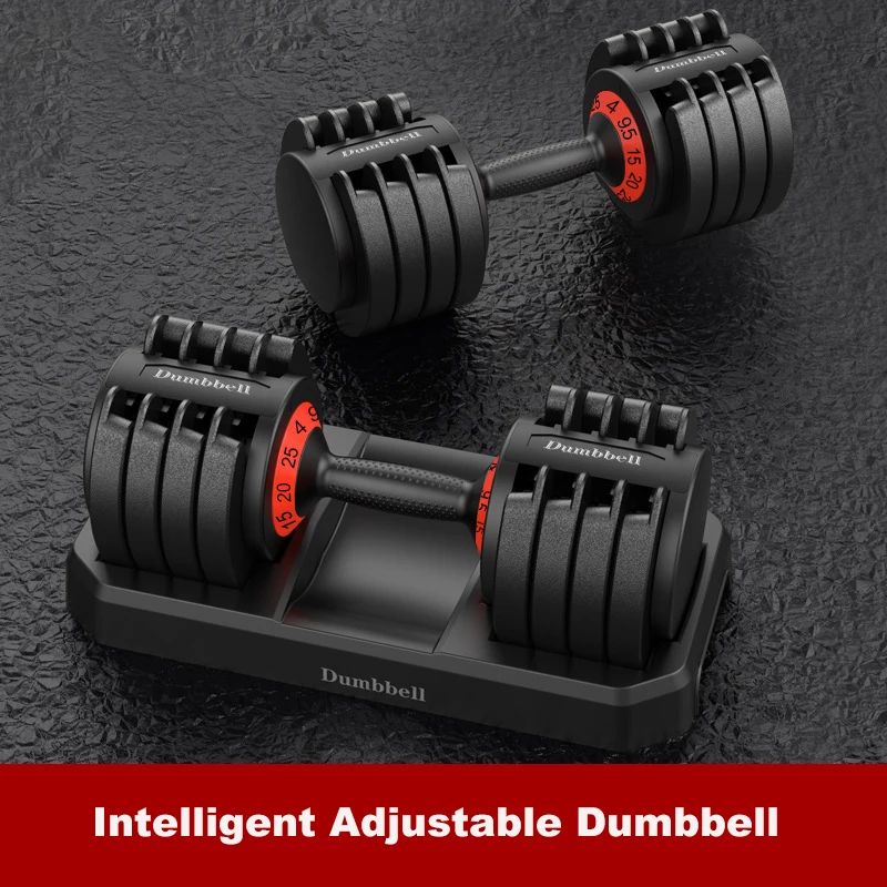 

New Upgrade 20kg 1pcs Home Intelligent Automatic Combination Replacement Dumbbell Set Universal Gym Fitness Dumbbell Equipment