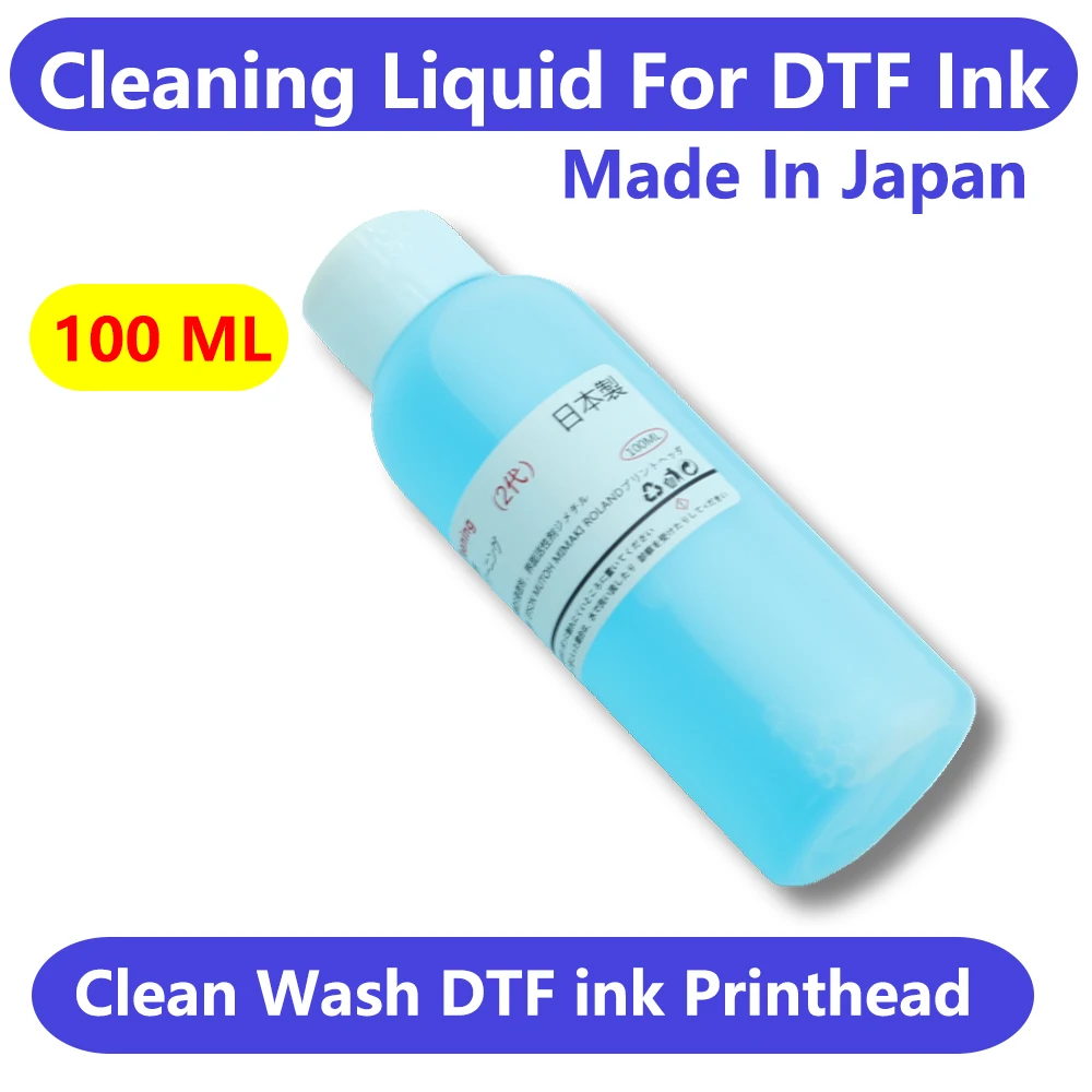 DTF 프린트 헤드 세척액, 엡손 XP600, L1800, 1390, L805, i3200 프린터용, 프린트 헤드 세척 클리너, 100ml