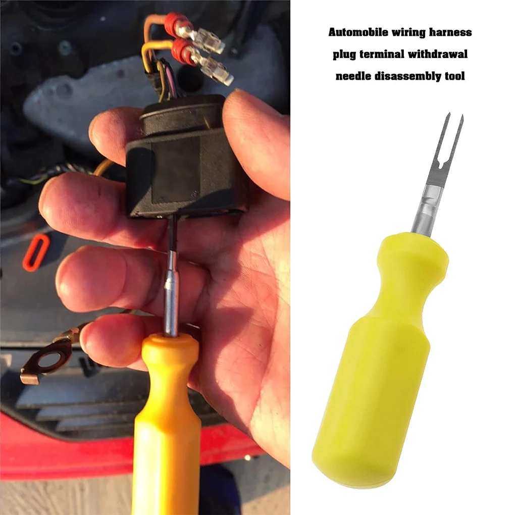 

2x Yellow Effortlessly Remove Terminals Labor-saving Car Terminal Removal Tool Time-saving