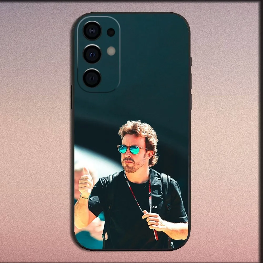 Fernando Alonso Inspired Black Soft Phone Case Cover
