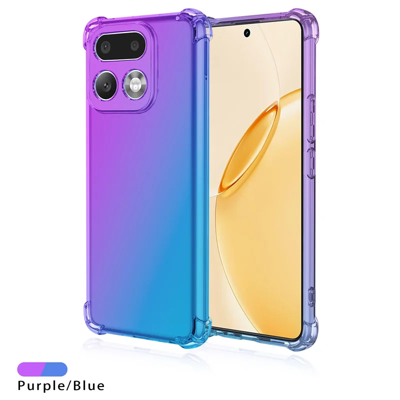 Shockproof Gradient TPU Protective Clear Cover Case