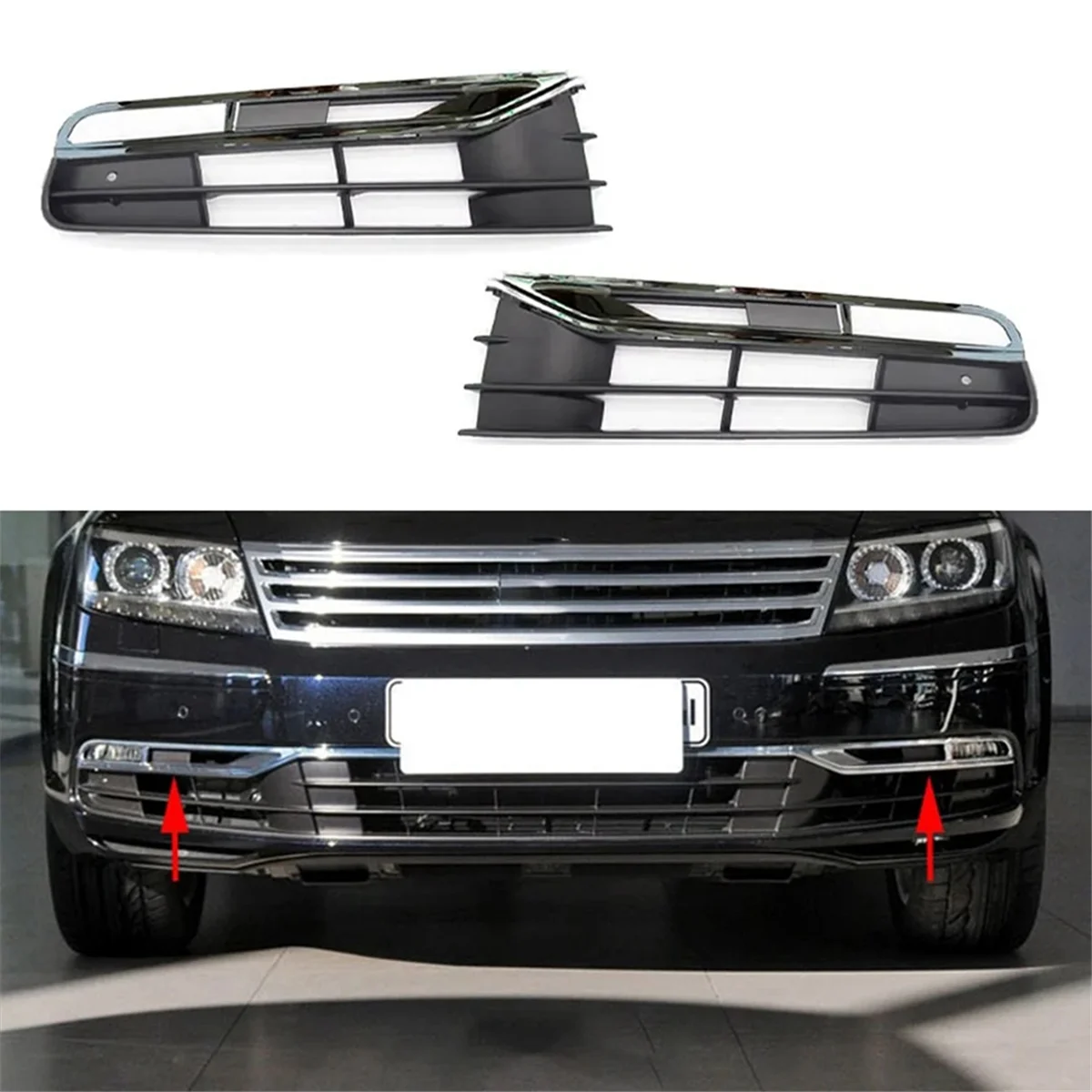 

Решетки для переднего бампера автомобиля VW Phaeton 2011-2015