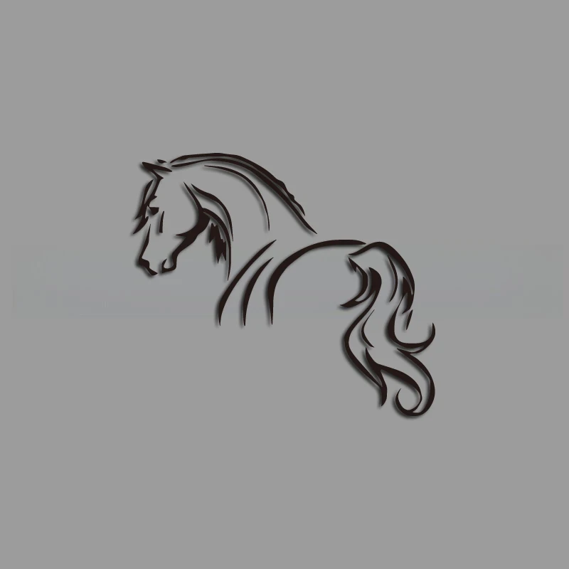 Unruly Horse Comic Stickers: High-Quality Decals for Cars, Trucks, Motorcycles, and Laptops