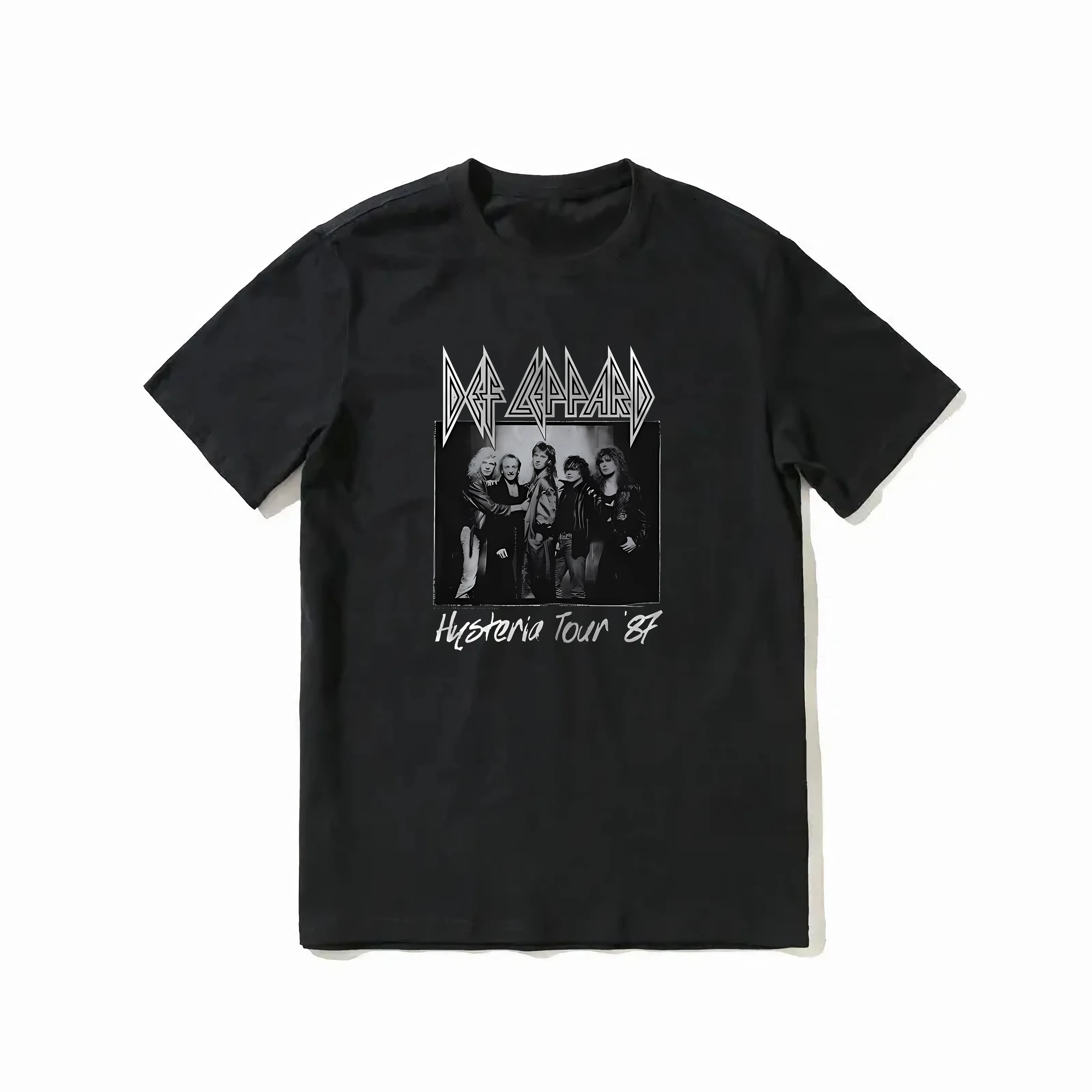 

2024 men's hysterical muse guitar def t shirt women's comfortable casual retro cotton leppard fun gift apparel