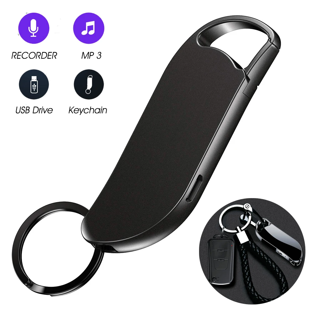 

Small Voice Recorder Vandlion Activated With Triple Noise Reduction Audio for Lecture Interview Meeting and More