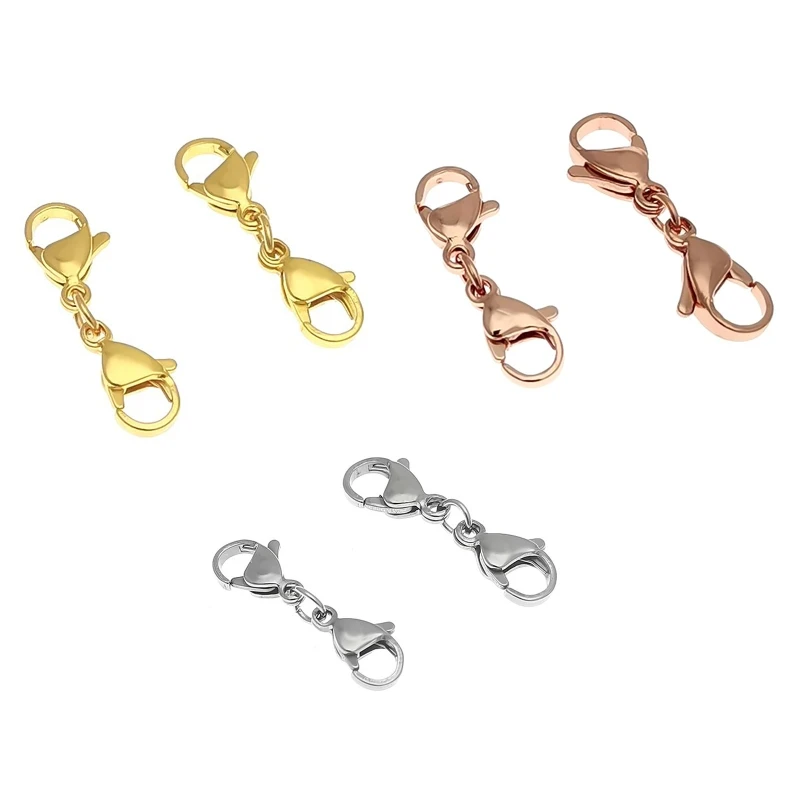 

Новые 10x застежки-омары, удлинитель ювелирной цепи, застежки, принадлежности для изготовления браслетов