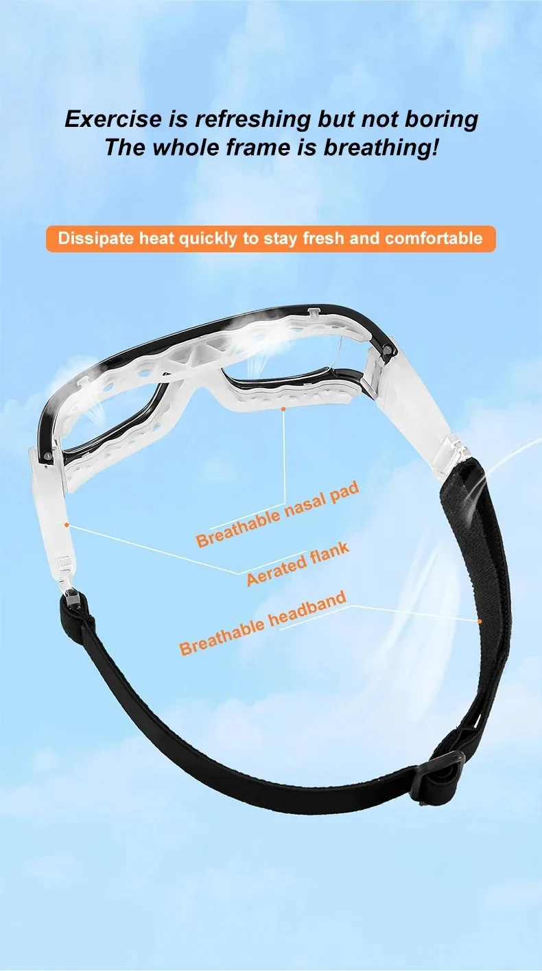 VICKY Basketball Eyewear Goggles Customizable Myopia Anti-blue Light Sports Glasses Frames Adjustable Soccer Goggles Frame 1577