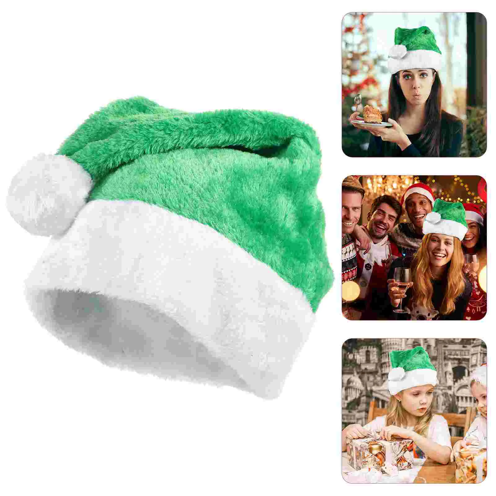 

Christmas Santa Hat Unisex Christmas Party Hat Holiday Xmas Party Costume Hat Accessory
