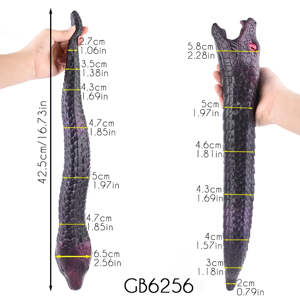 Length 42.5cm Fantasy Snake Male Masturbator One Channel Pussy