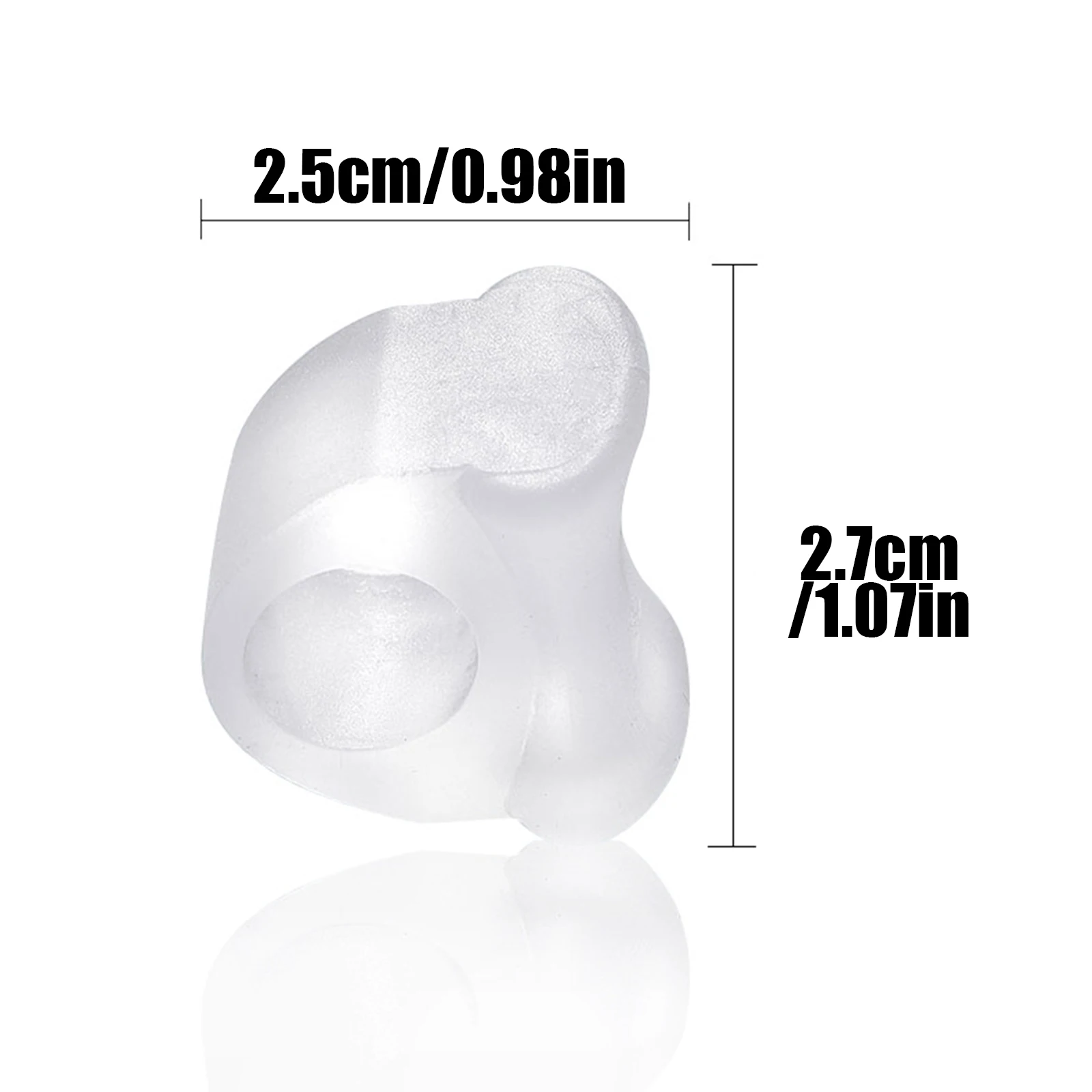 1Pair Gel Toe Separator Foot Care Tool Silicone Big Toe Bunion Straightener Valgus Hallux Bunion Protector Corrector Alignment