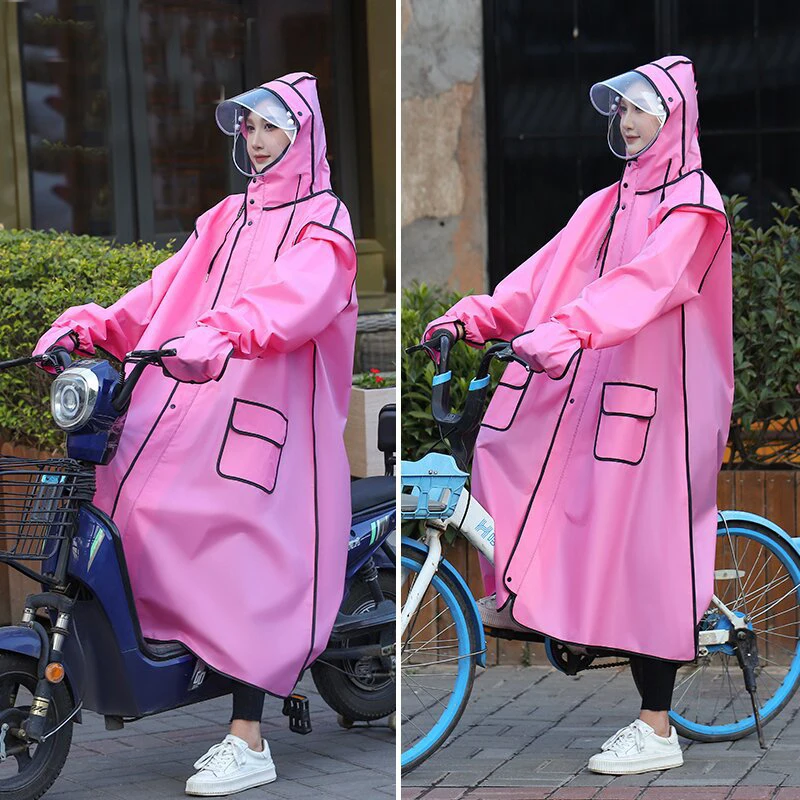 

Dog Print Fashion PEVA Women Man Raincoat Adult Outdoor Hiking Riding Camping Rainwear Suit Waterproof Rain Poncho Rain Coat