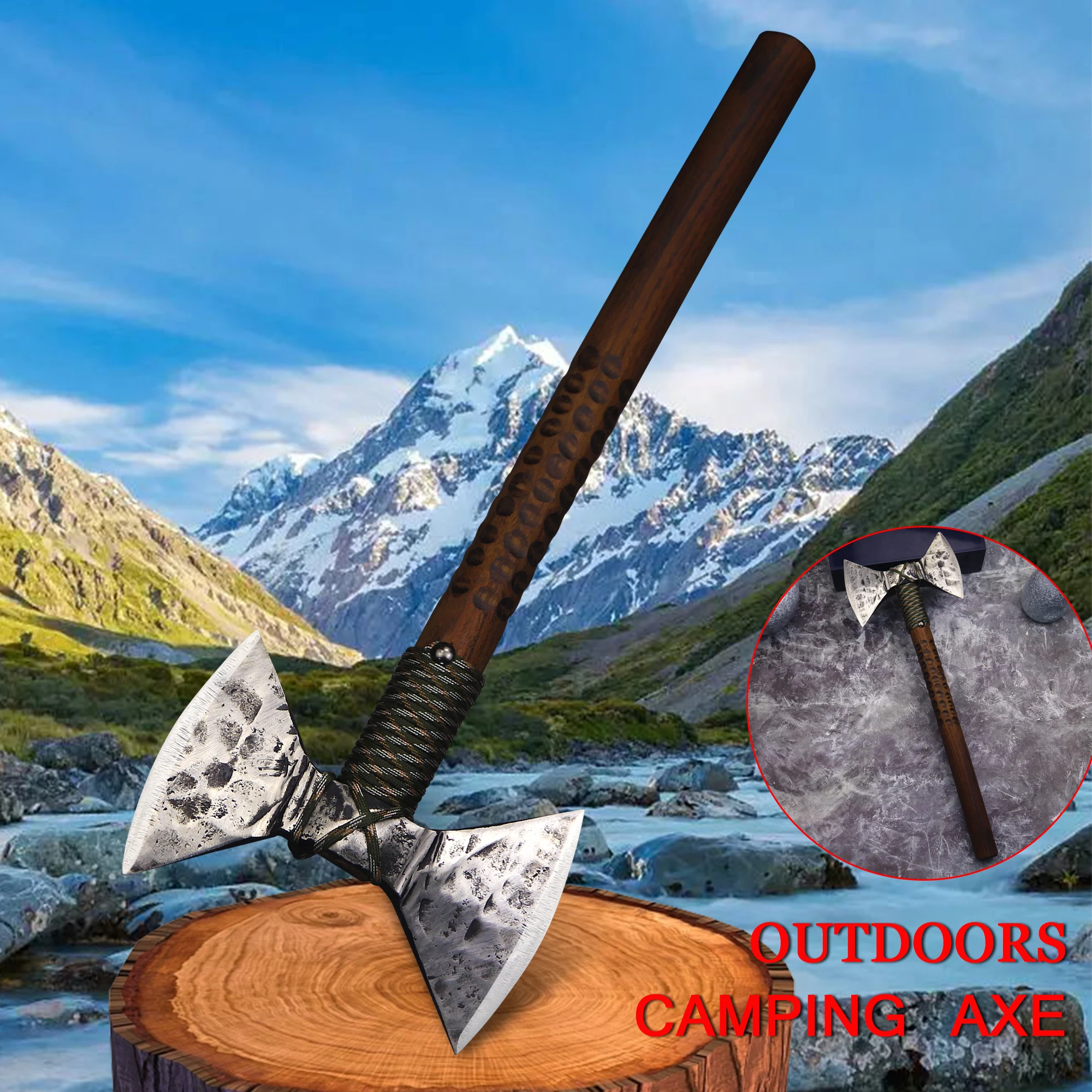 WPKOPYA（U.S.A） Handwrought high hardness double head tactical axe