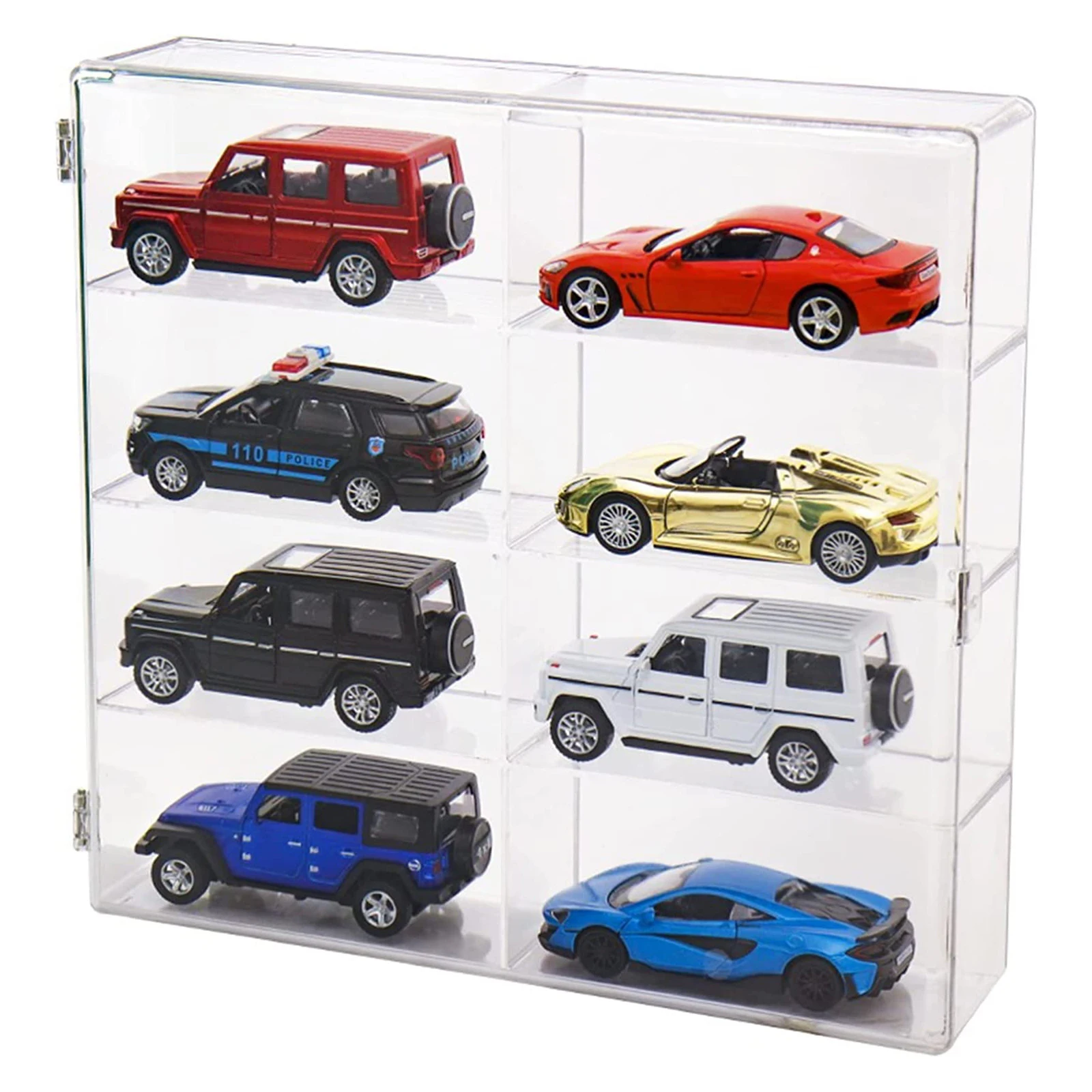 Vitrine en acrylique pour petites voitures et jouets, coffret transparent  de rangement pour roues chaudes, Mini modèle de voiture et armoire de  finition Fk, 1/64 - AliExpress