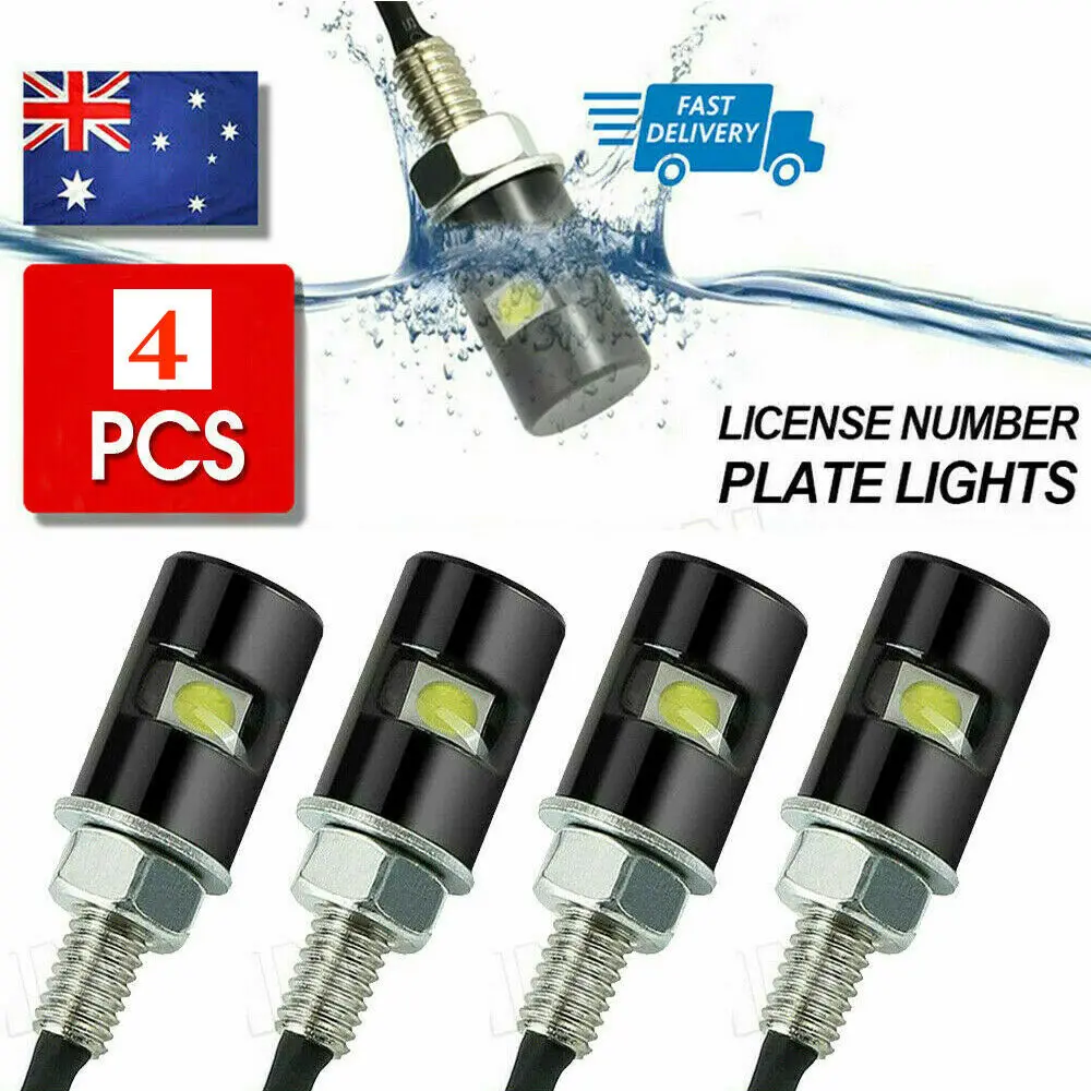 

2/4PCS Car Bolt LED Plate License LED License Number Plate Light Screw Bolt Bulbs SMD For Car Motorcycle 1SMD Eagle Eye light
