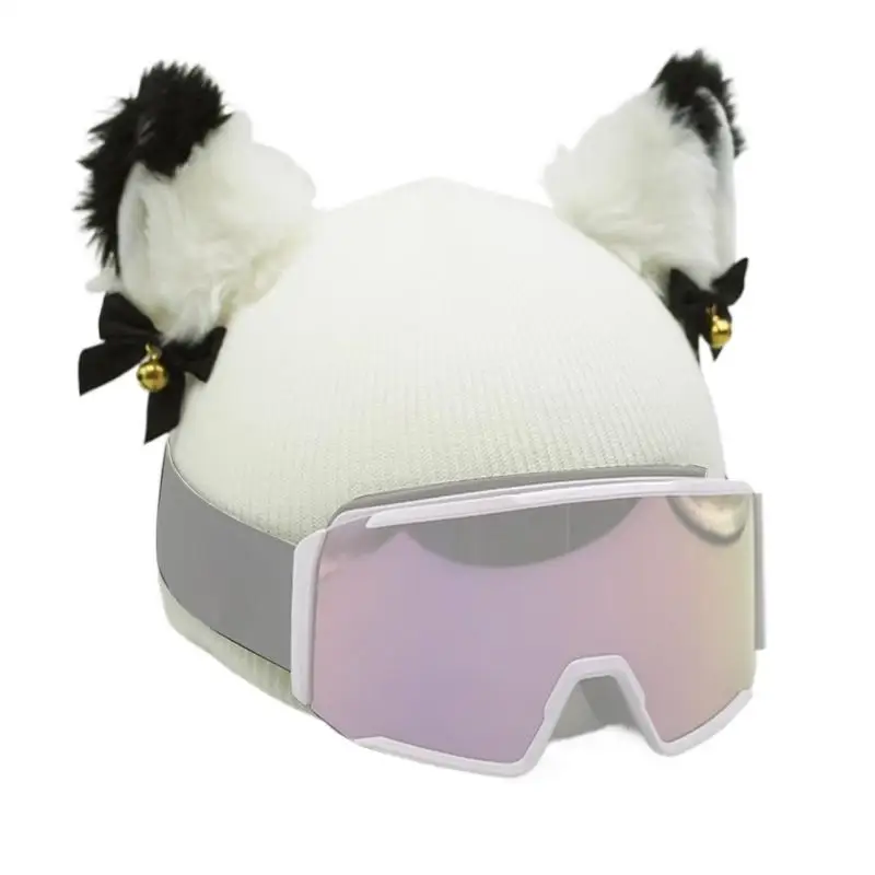 Ski Helmet Cover Bells Cat Ears Helmet Wrap half Accessories Elastic Washable Protections Covers for Adult and Kid