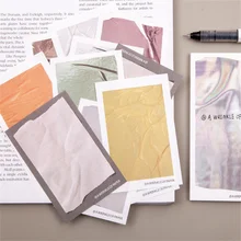 

60sheets Creative Memo Pad Scrapbooking Message Sticky Notes Book Diary Scrapbooking Stickers Office School Stationery Notepad