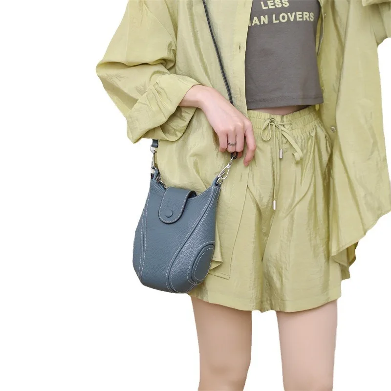 New Fashion Leather Baseball Crossbody Bags Casual Girls Small Shoulder Bag Summer Simple Women Purse