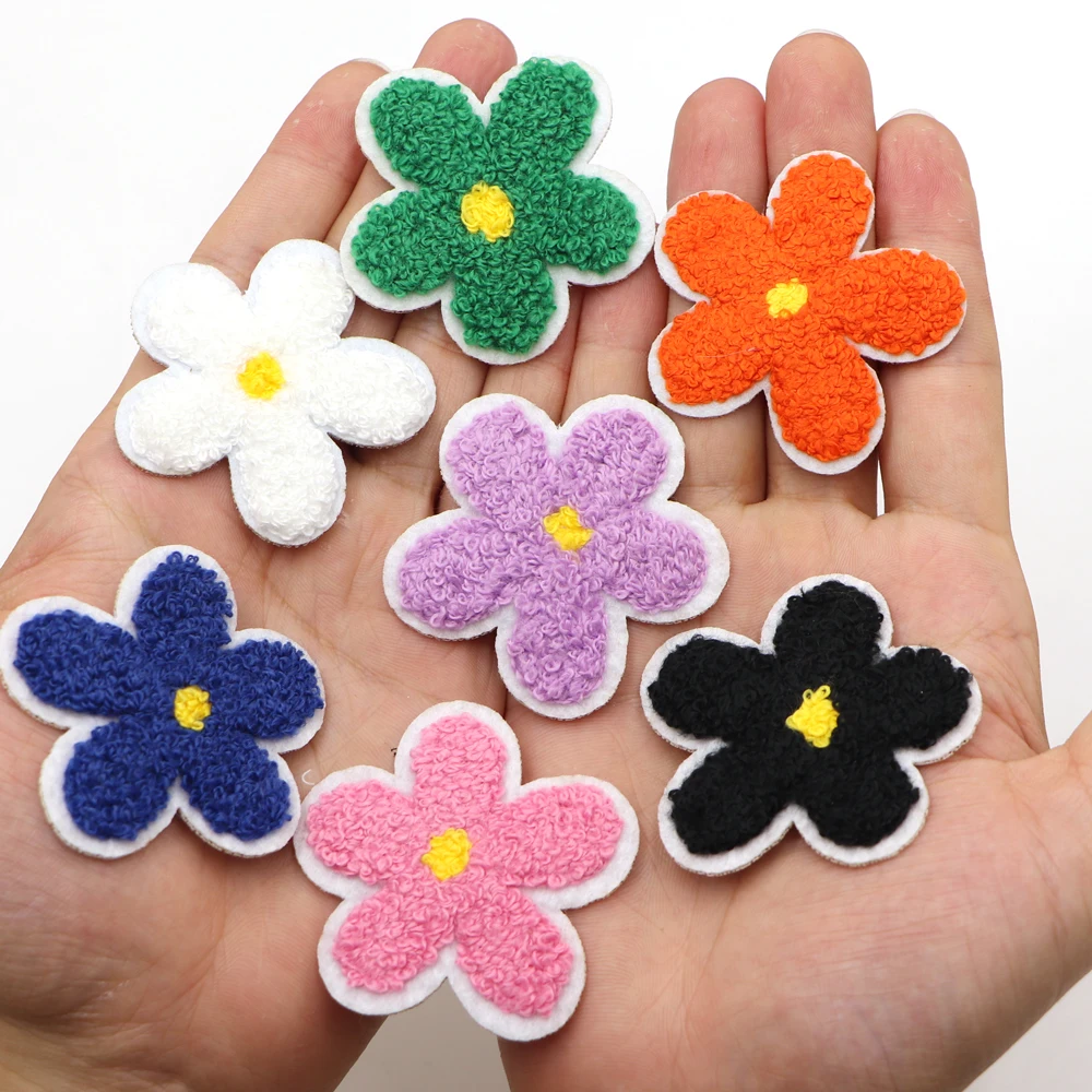 Ecusson Brodé 1 Pcs Top Patches Iron On Sew On Red Rose Flower Embroidery Patch Motif Iron On Patches For Clothes - Foto 5