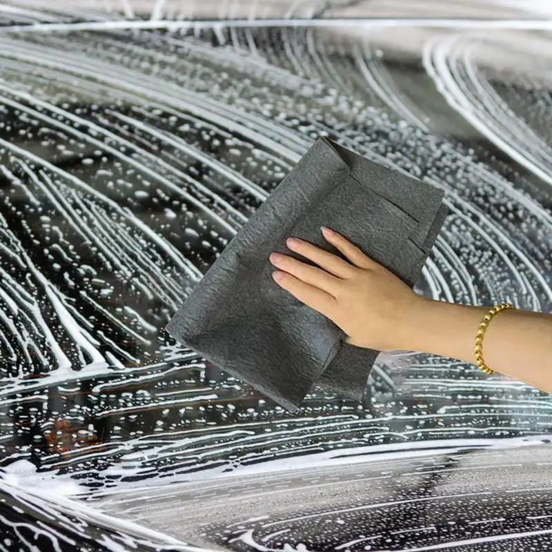 

Magic Glass Cleaning Cloth Strong Quick Water Absorption Microfiber Cleaning Napkin Multiuse Clean Towels For Window Car Mirrors