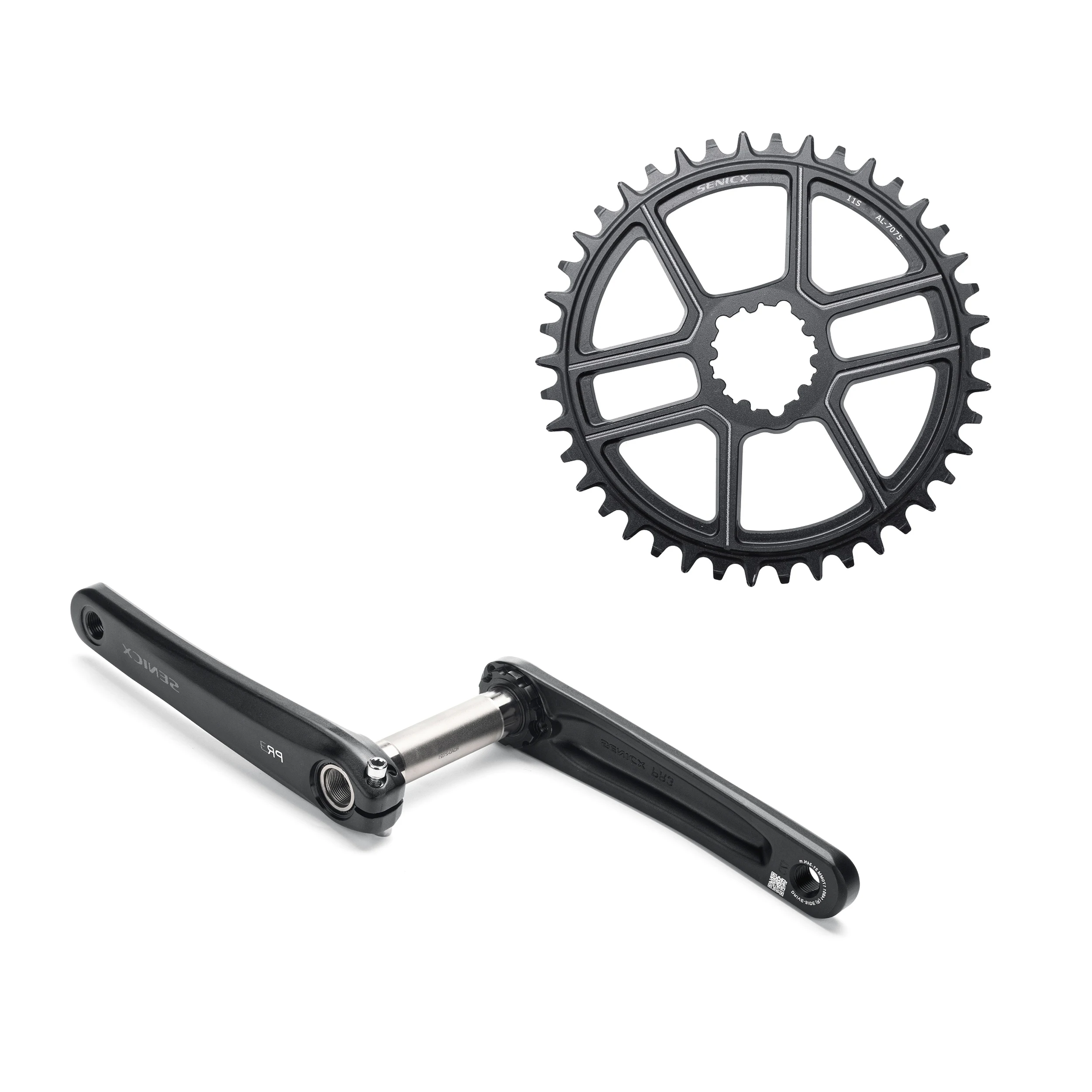 SENICX PR3 Gravel Bike Crankset 40T/42T/44T chainring 165mm 170mm