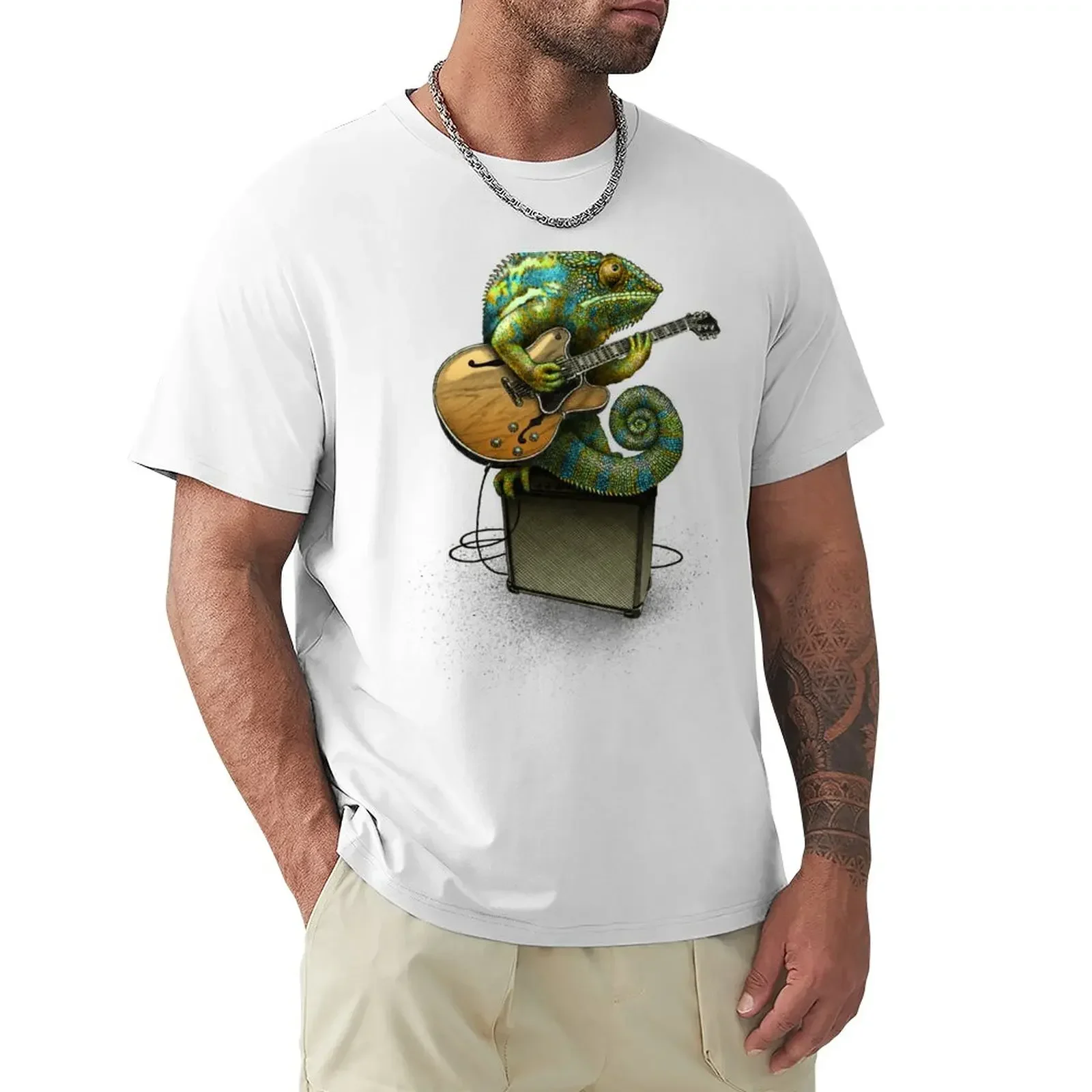 

Chameleon Plays the Blues... plus a few other colors T-Shirt for a boy funnys boys animal print mens graphic t-shirts pack