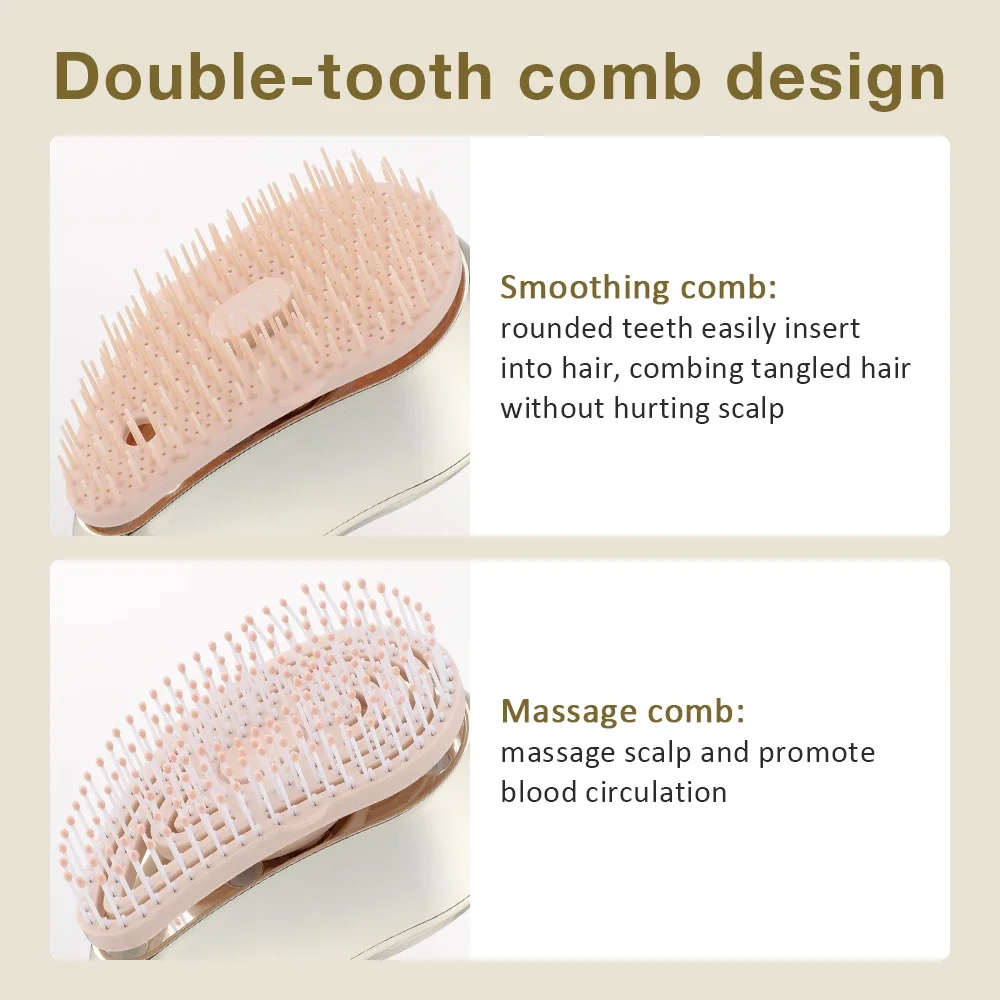 Electric Spray Massage Comb Hair Growth Vibration Head Massager Brush LED Anti Hair Loss Scalp Liquid Medicine Atomizing Comb