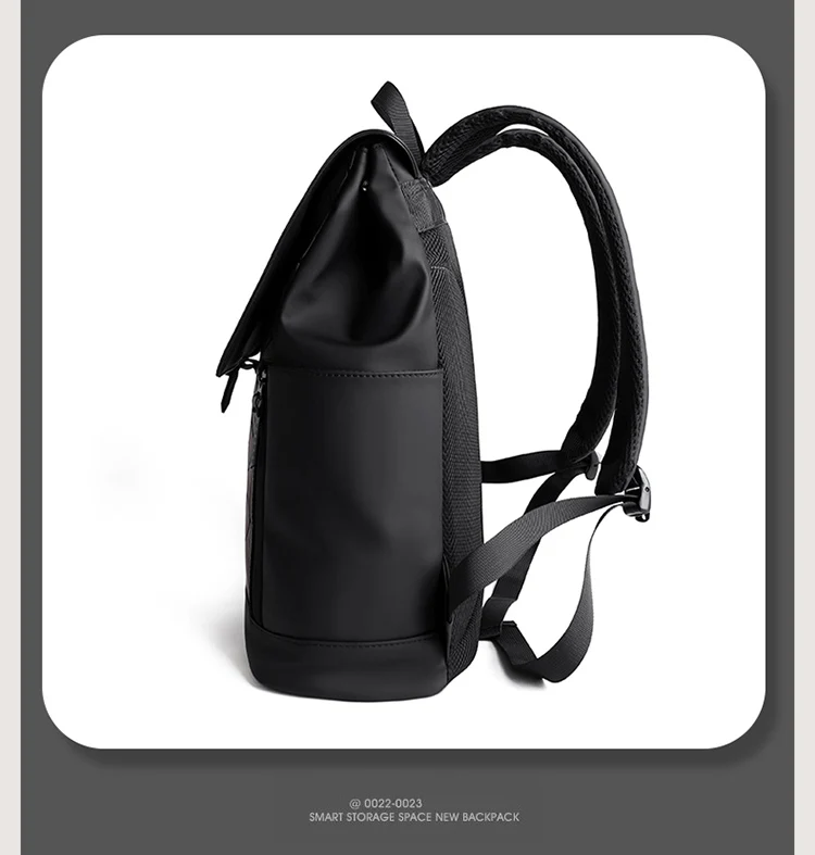Rucksack für Herren, wasserdichter Pendlerrucksack mit großem Fassungsvermögen, 15,6-Zoll-Computertasche, trendige und coole Studenten-Reisetasche mit drei Verwendungszwecken – Detail 22