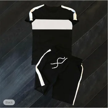 Men's T-shirt Suits Shorts T Shirt Set Set Color Block Crew Neck Outdoor Street Short Sleeve 2 Piece Clothing Fashion Designer