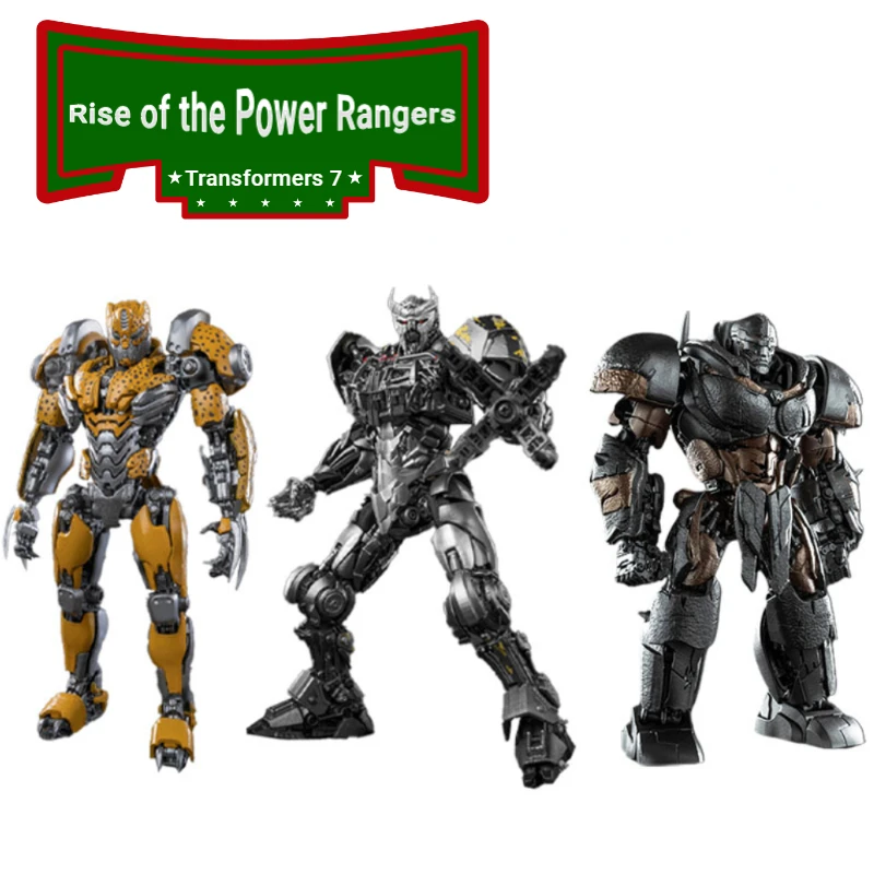 In Stock Transformers 7 Rise Of The Power Rangers Yellow Panther Flagelli Rhino Yolopark Action Figure Collection Hobby