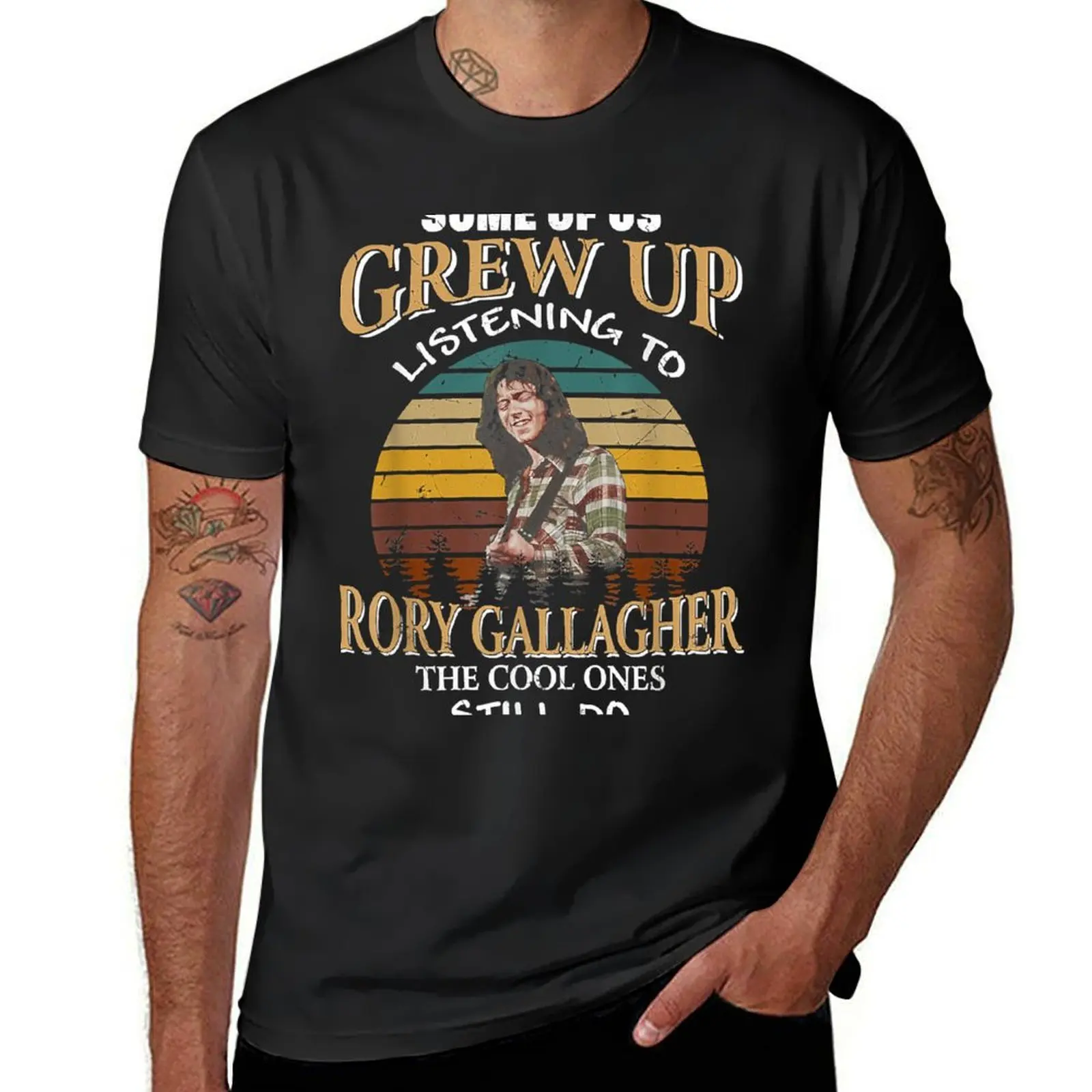 

Some Of Us Grew Up Listening To Rory Arts Gallagher Holiday T-Shirt heavyweights tops plain white t shirts men