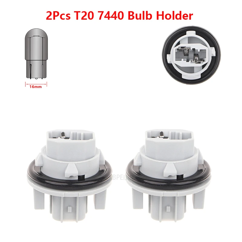 2x Car Light Socket For Acura TSX RDX RL T20 7440 Bulb Holder Base ...