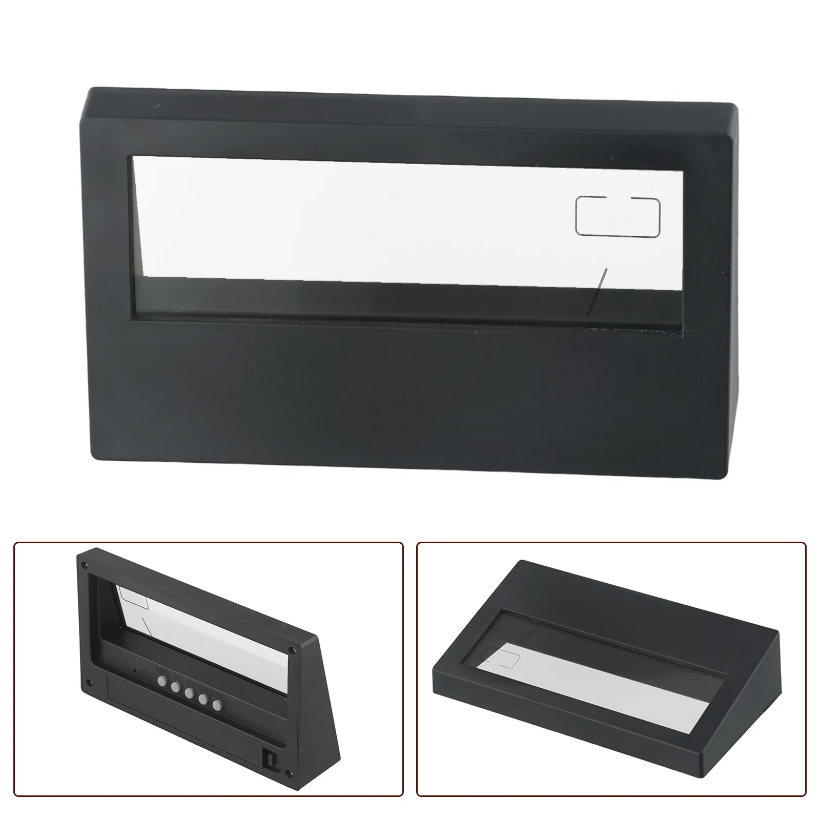 LCD Multifunctional Electronic Alarm Clock Transparent Minimalist Bedside Electronic Clock Measure Humidity 20%- 89% - 50°C~70°C