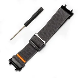 Durable Nylon Adjustable Sports Loop Watch Strap Bracelet in Multi - Color Options - Amazfit T - REX 2 (Dark Gray)