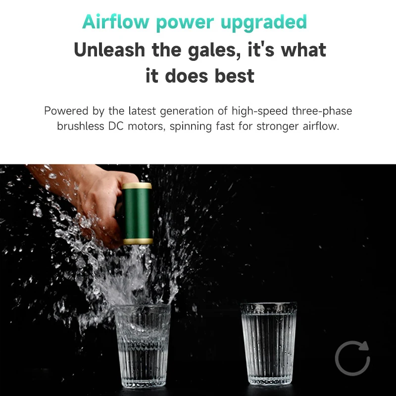KICA Jetfan 2S Electric Air Blower Portable Turbo Fan Rechargeable Cordless Compressed Air Duster Cleaner For Computer Jet Fan 2 handheld fan