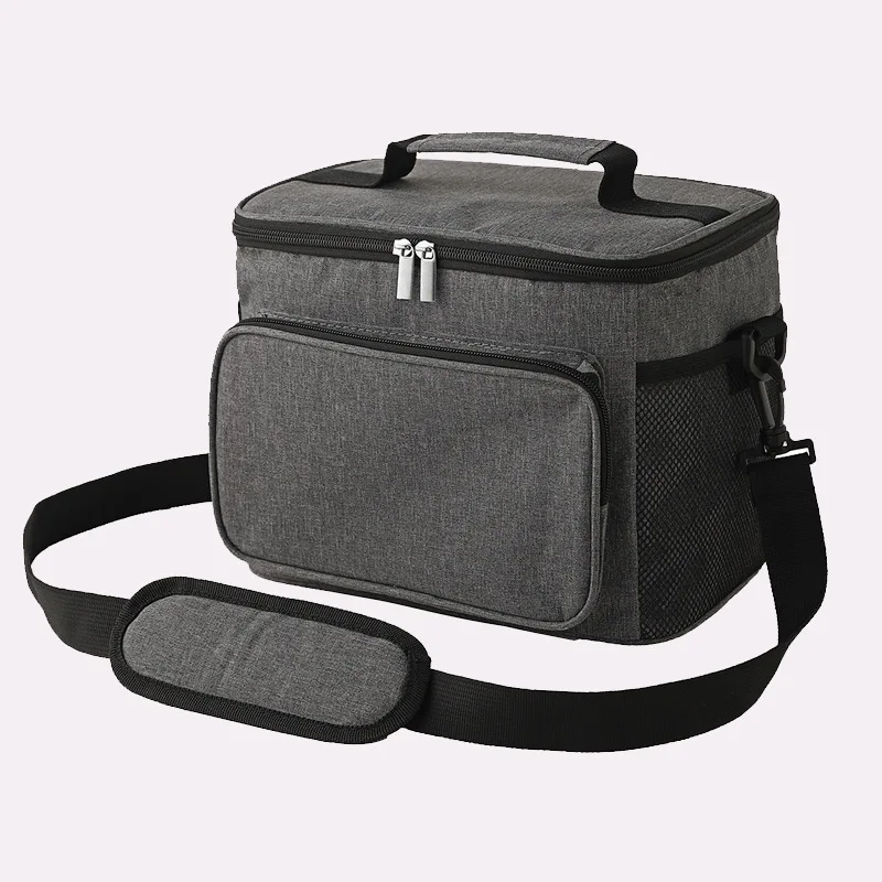 

Durable Insulated Lunch Bag Suitable For Women/Men Reusable Lunch Box Pocket Zipper Suitable For Office School Outdoor Use