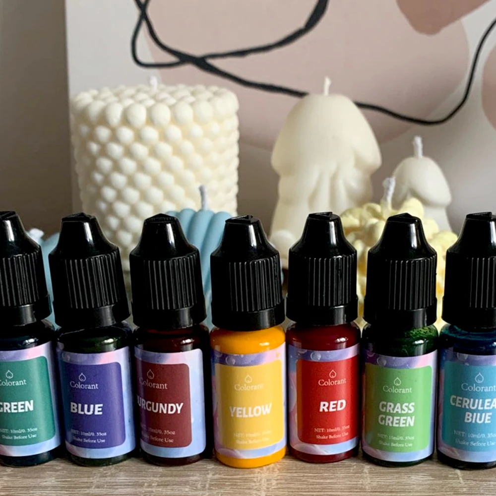24Color10mlCandleDyeLiquidColorantSoapResinColoringDIYEpoxy