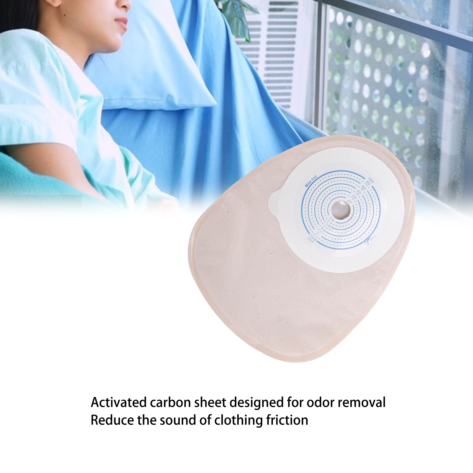 10pcs Colostomy Bag Disposable Adhesive One Piece Drainable Ostomy Pouch Supplies for Ileostomy Disposable Colostomy Bag