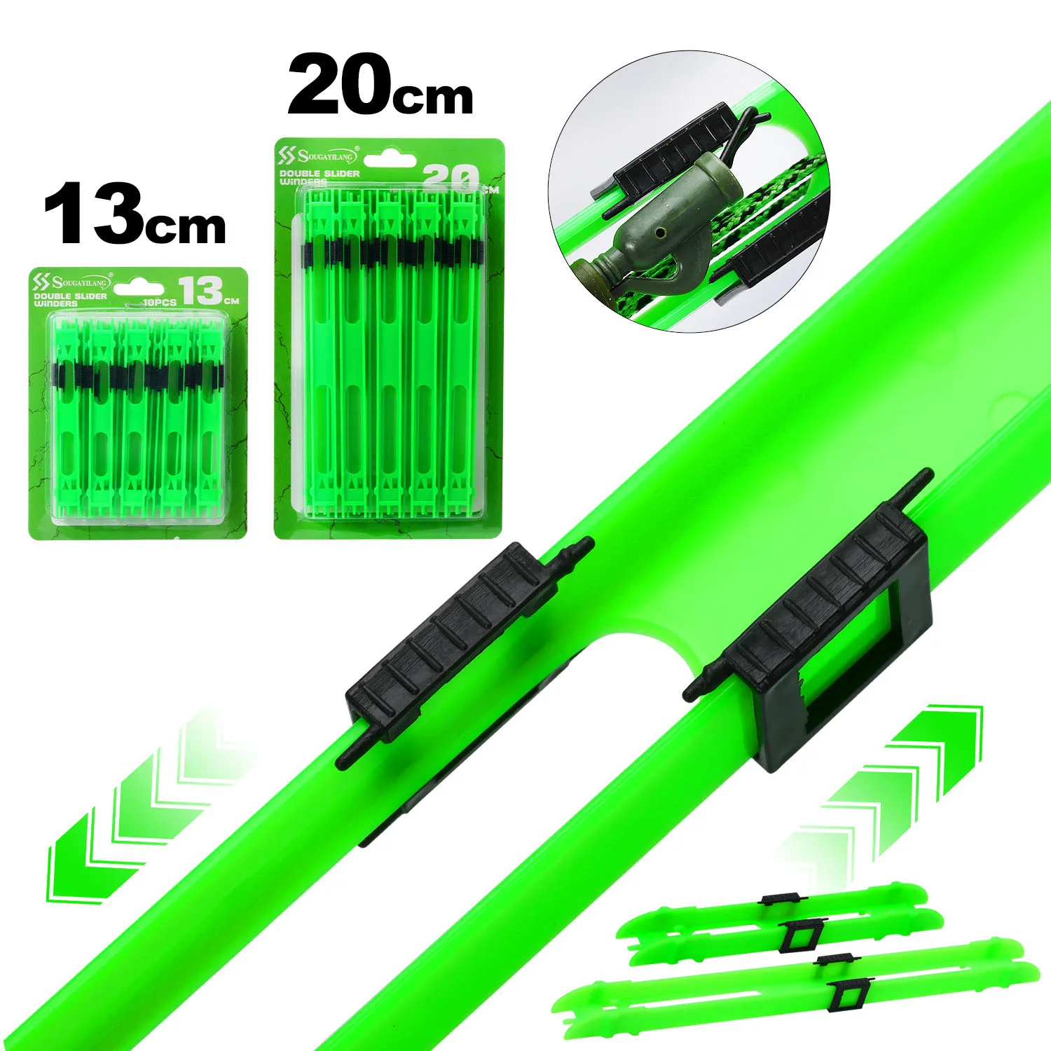 Plateaux de bobinage pêche Sougayilang 10 pièces 13/20cm - Support montages et rangement lignes