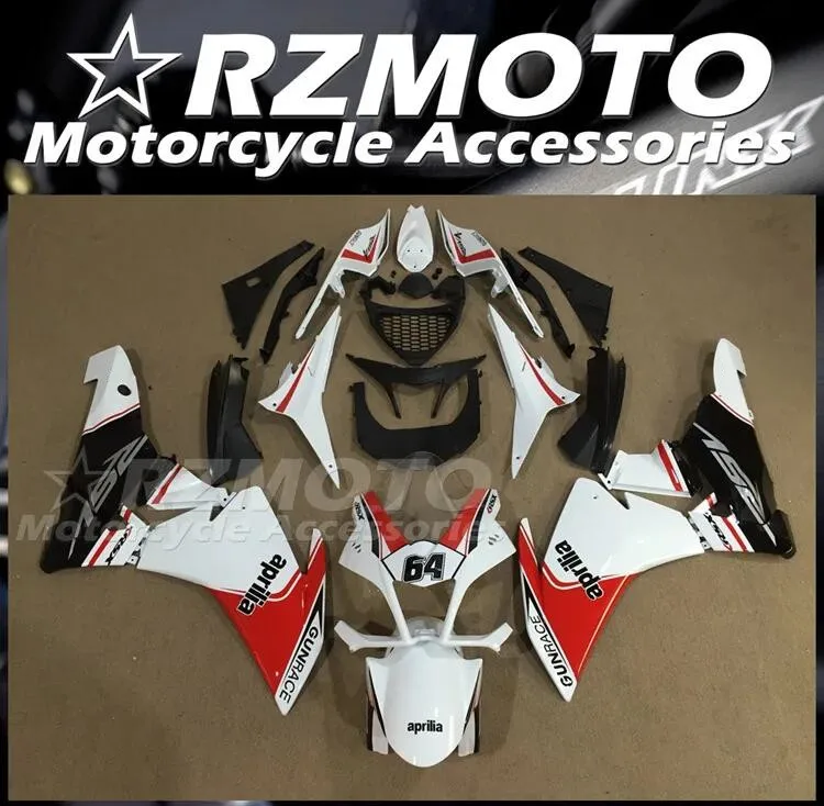 

Комплект обтекателей из АБС-пластика для Aprilia RSV4, 1000, 2009, 2010, 2011, 2012, 2013, 2014, 09, 10, 11, 12, 13, 14, красный, белый, 4 подарка