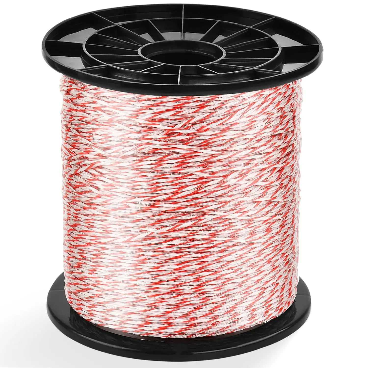 1000m Roll Electric Fence Rope Polywire with Steel Poly Rope for Sheep Horse Cattle Animal Fencing Ultra Low Resistance Wire electric fence rope